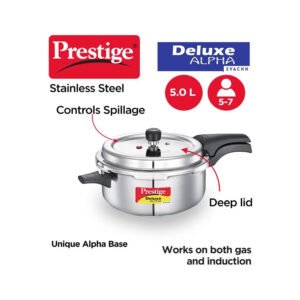 Deluxe Stainless Steel Pressure Cooker 5 L - Image 2