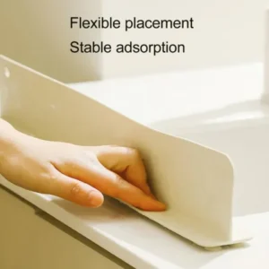 Strong Adsorption Reusable Splash-Proof Home Use Washbasin Water Splash Guard Sink Splashback Kitchen Tool - Knapdirect